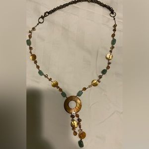Vintage Cookie Lee drop down necklace BOHO style